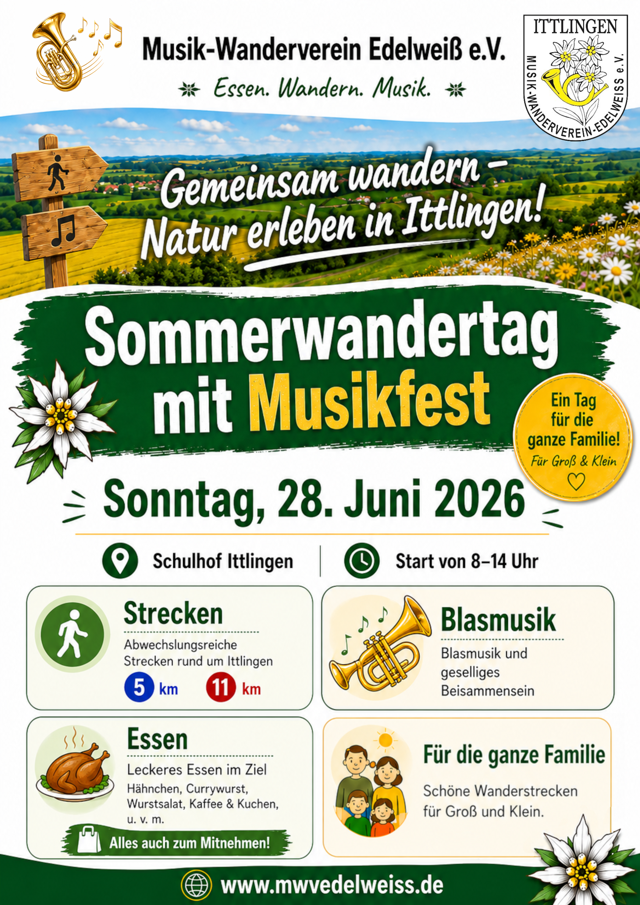 Sommerwandertag mit Musikfest