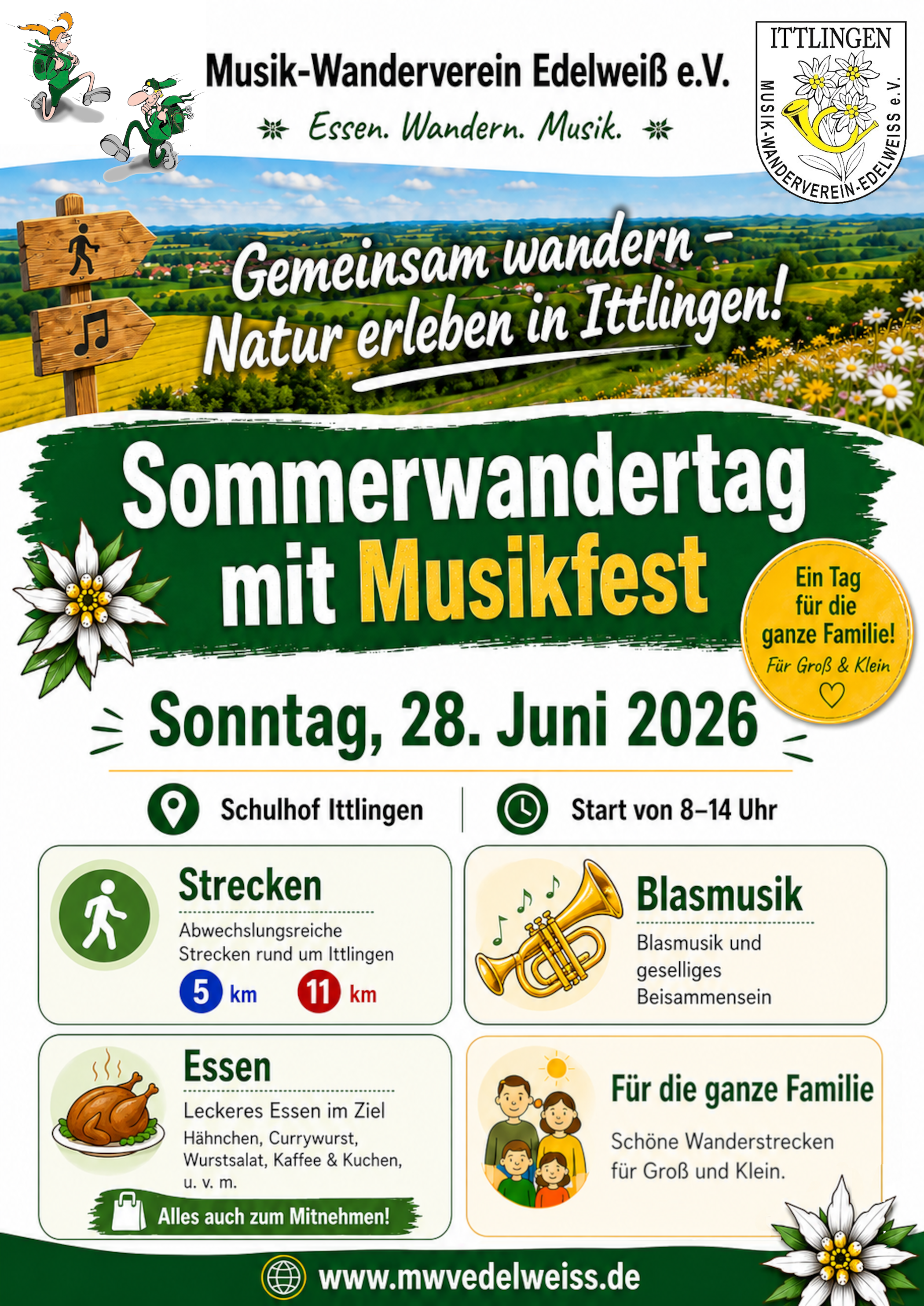 Sommerwandertag mit Musikfest